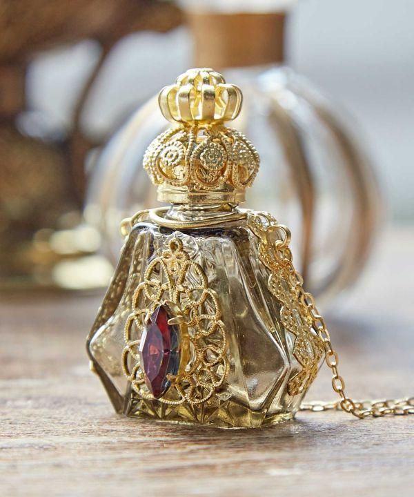 専用価格】チェコガラス ボヘミアン ガラス 香水瓶 3点セット 専用価格