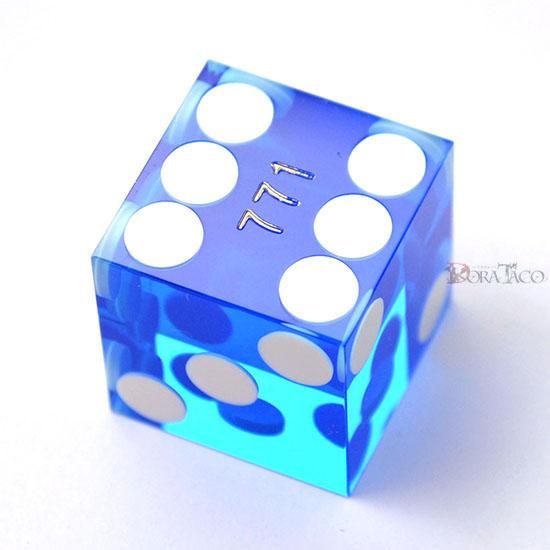 カジノ用サイコロ 19mm【ブルー】 - クトゥルフ神話TRPGサイコロのドラタコ