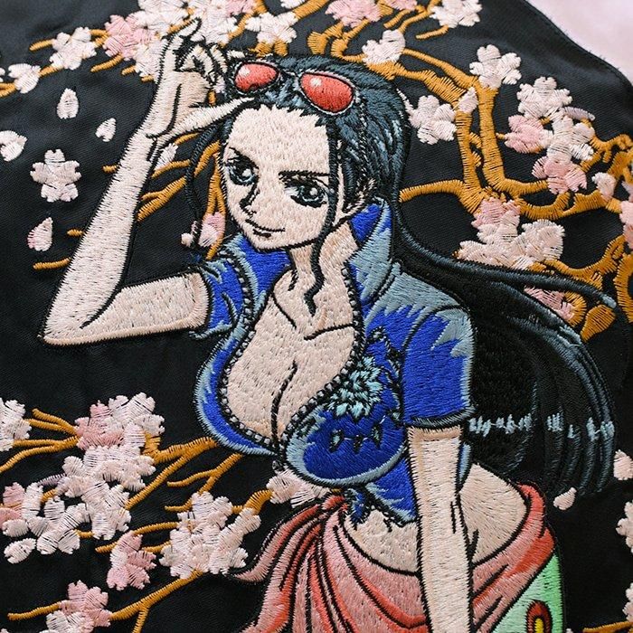 ONE PIECE ナミ・ロビン 総刺繍 リバーシブル スカジャン