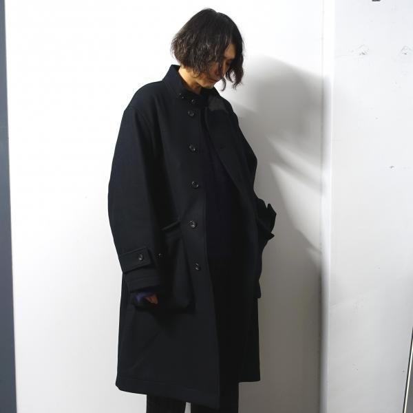 stein(シュタイン)/OVER SLEEVE STAND COLLAR COAT/Black 通販