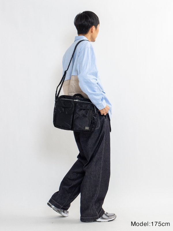TANKER SLING BAG W zip(XL)-タンカースリングバッグダブルジップXL