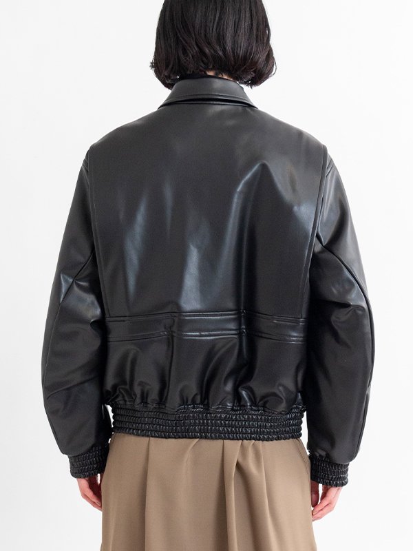 FAUX-LEATHER JACKET-ファウレザージャケット-HYKE（ハイク）通販| st