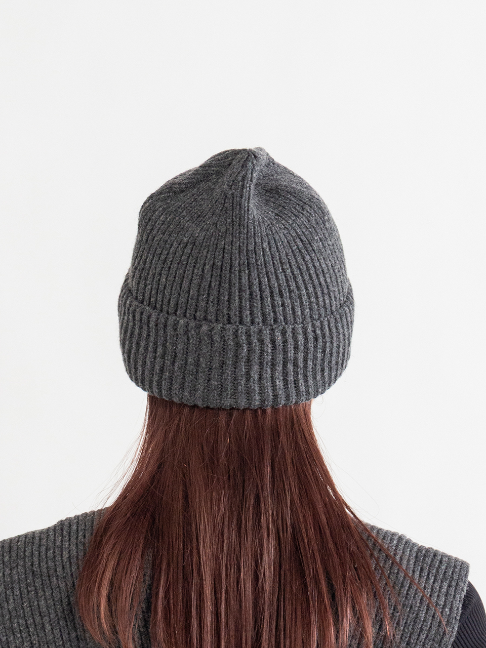 RIBBED KNIT WOOL BEANIE-リブニットウールビーニー-HYKE（ハイク