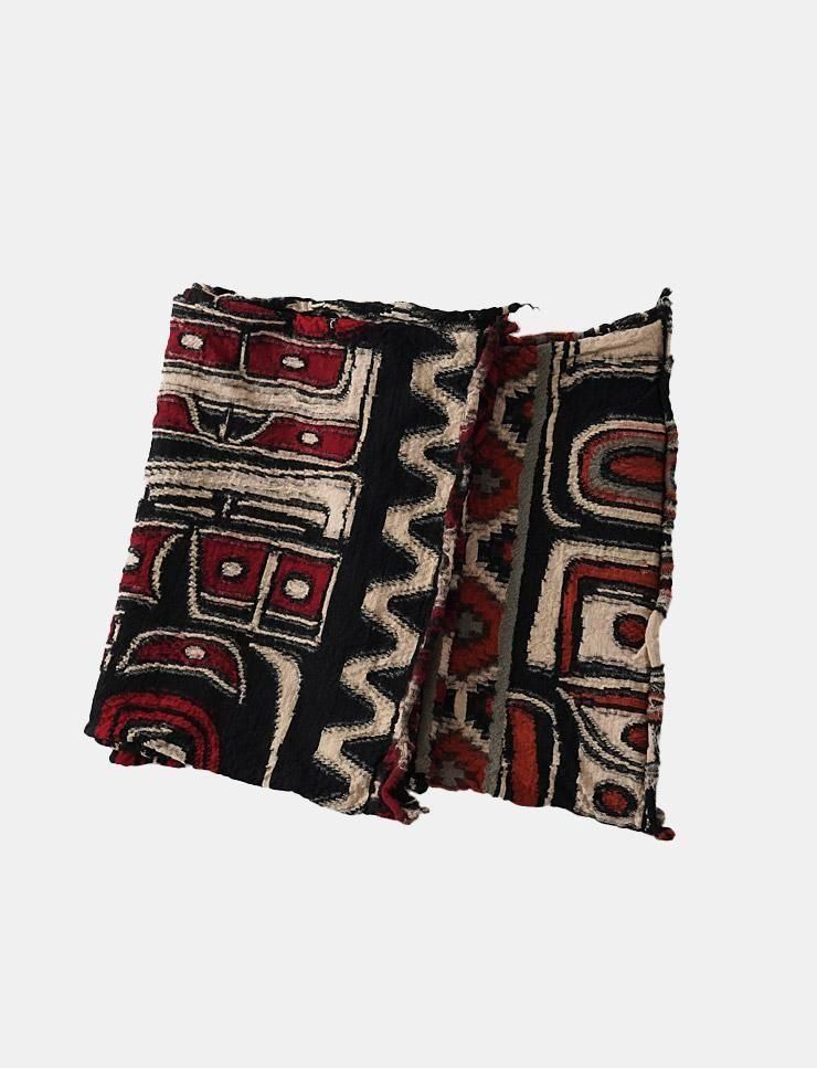 KAPITAL - 縮絨ウール Alaska-Raven HAPPYマフラー - BLUE NEON