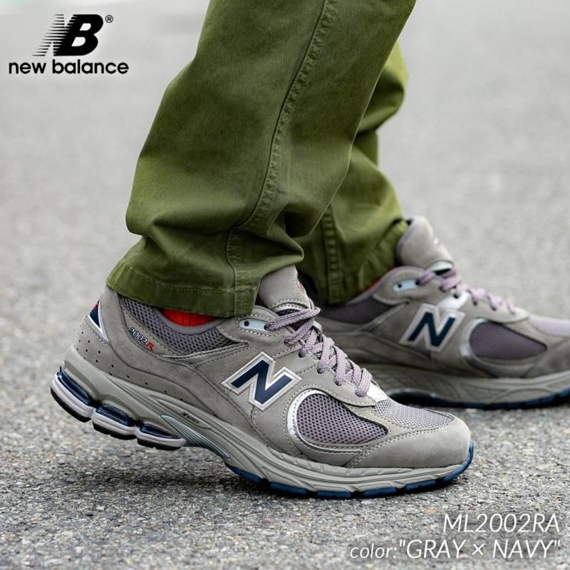 NEW BALANCE ML2002RA GRAY × NAVY ニューバランス スニーカー