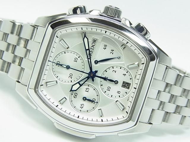 セイコー クレドール パシフィーク・トノー シルバー文字盤 - 腕時計