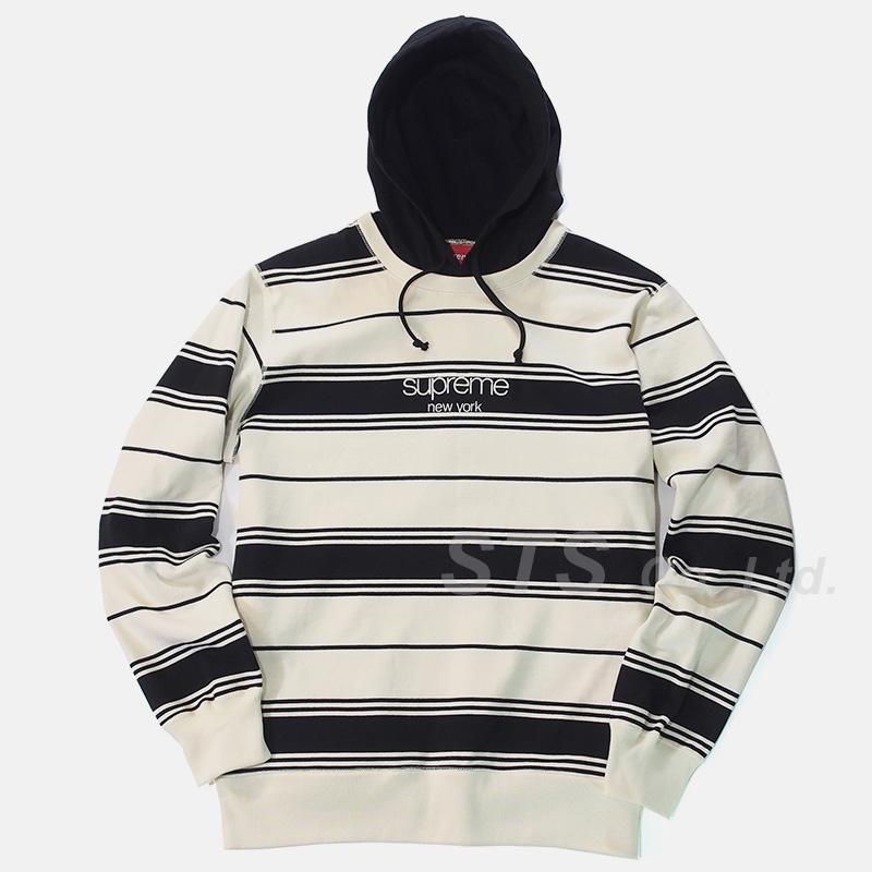 Supreme - Striped Hooded Crewneck - ParkSIDER