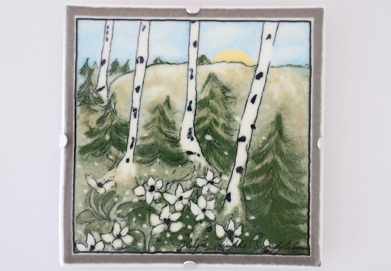 ARABIA/アラビア ヘルヤ陶板（ウォールプレート）BLOSSOMING OF SPRING