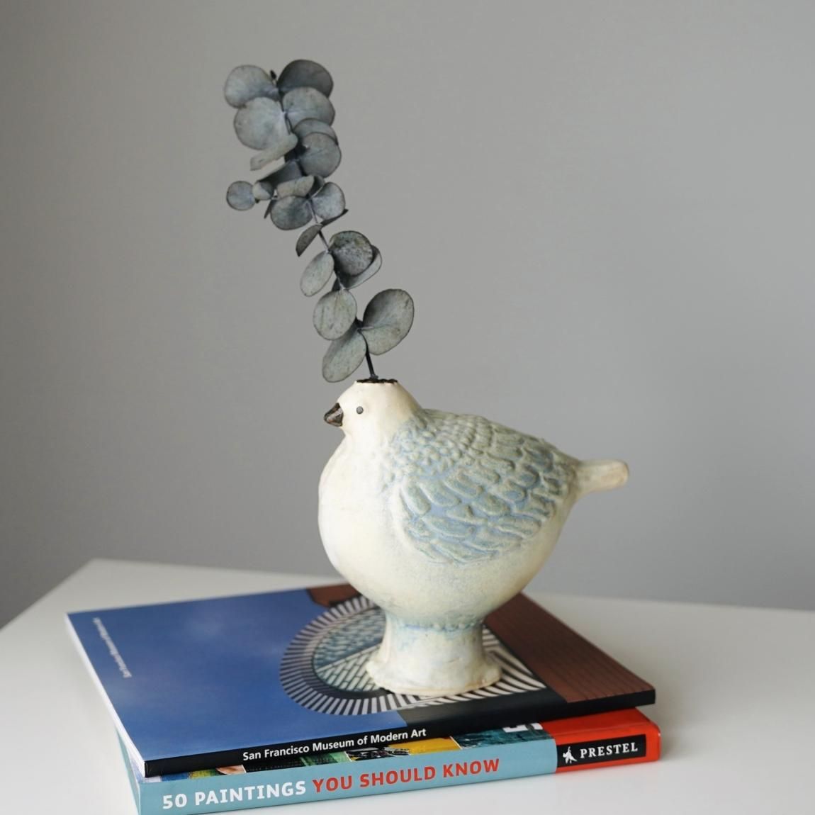 西田洋子 | YokoPottery | 鳥の花器 | オブジ | 置物 - Anchor Bridge