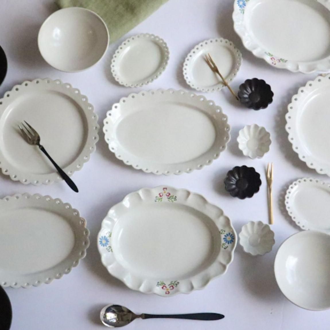 MURANO ムラノ 金彩 レース 木葉 モチーフ 皿 MURANO ムラノ 金彩