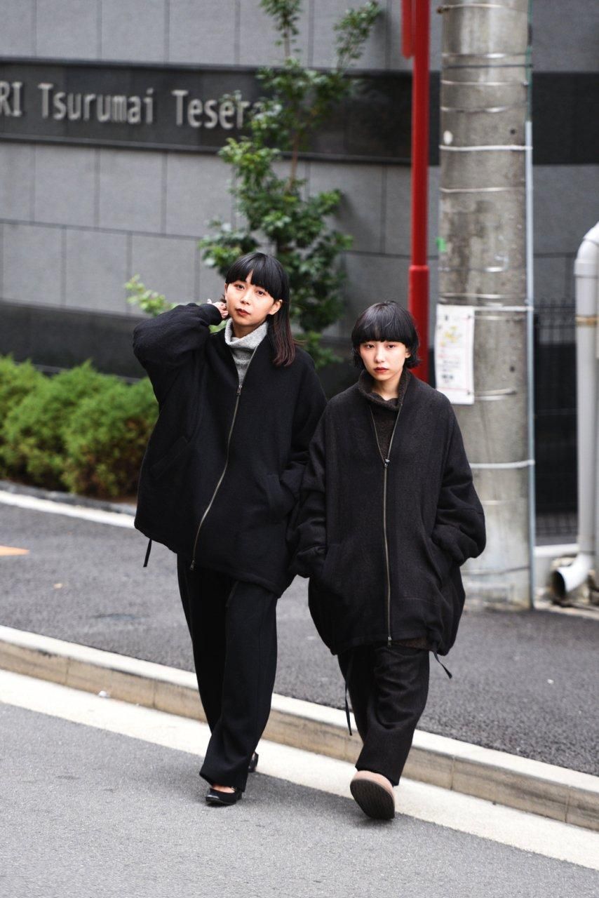 YANTOR Dark Paisley Jacquard Wide Blouson Gray - BISHOOL,Edwina