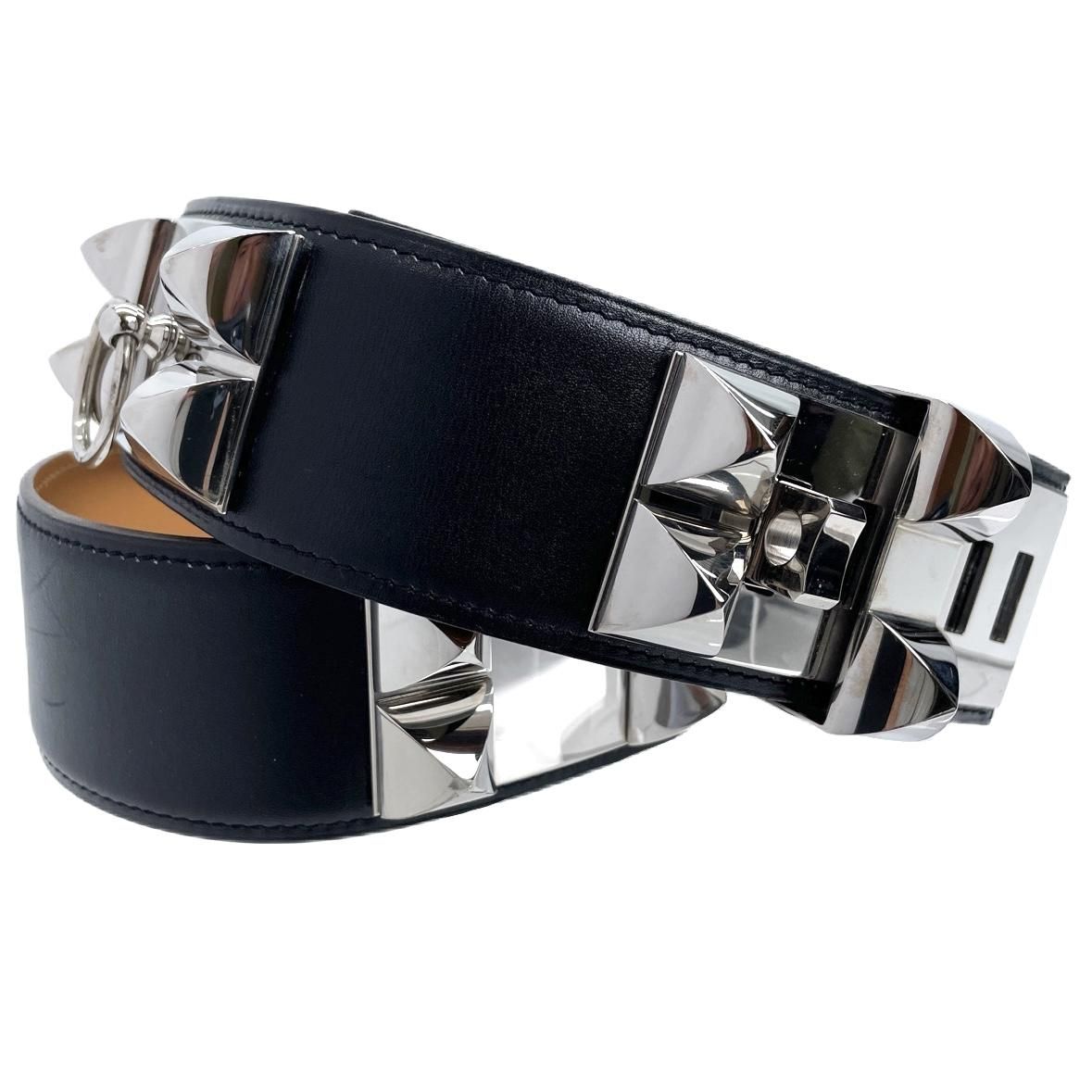 HERMES エルメス メドール コリエドシアン スタッズ ベルト □R刻