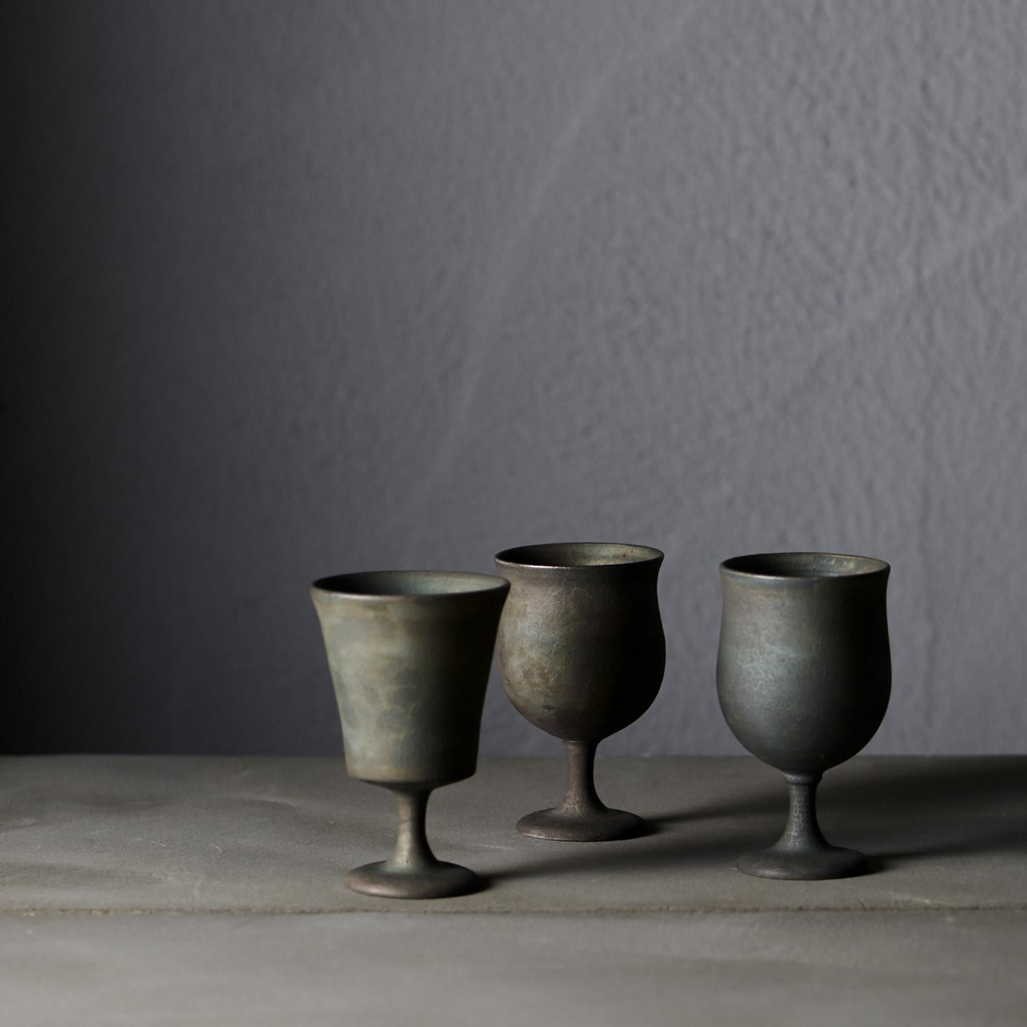 瀬川辰馬の硫化銀彩酒器A③- poooL (online shop)