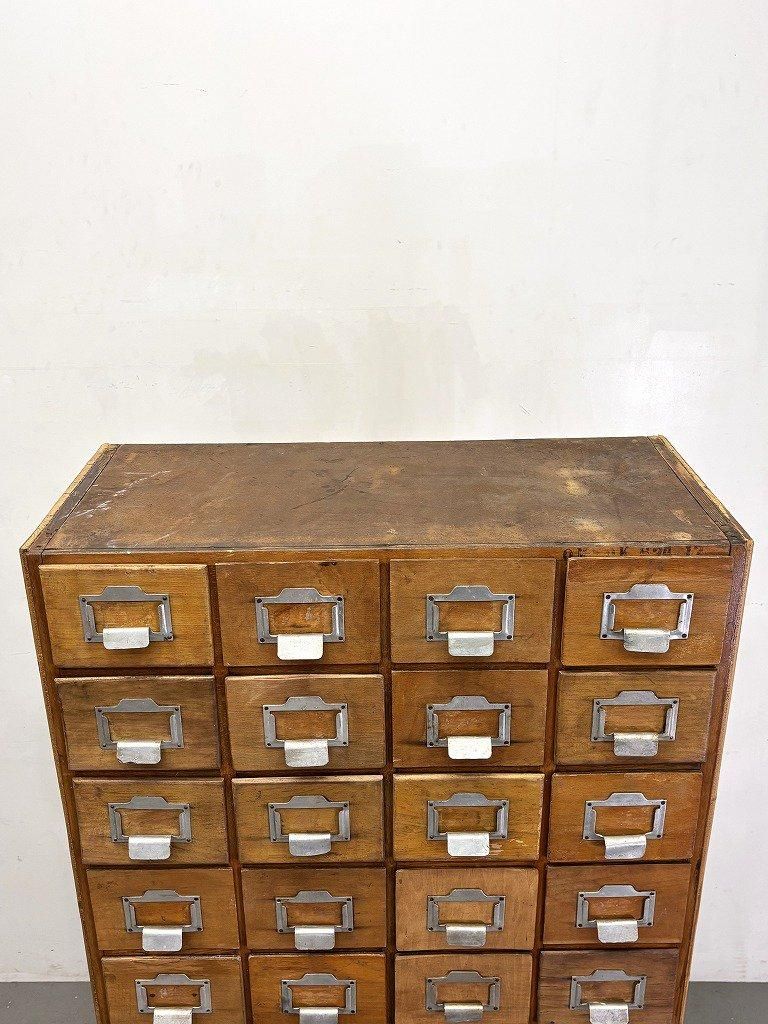 1940-50´s ヴィンテージ ウッド パーツキャビネット - アンティーク