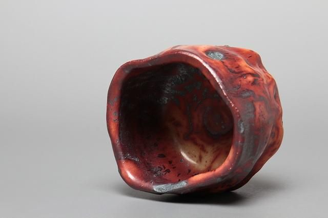 山田 和 「 炎舞志野ぐい呑 」 酒器 盃 - レトロ ＆アート空間 「 古