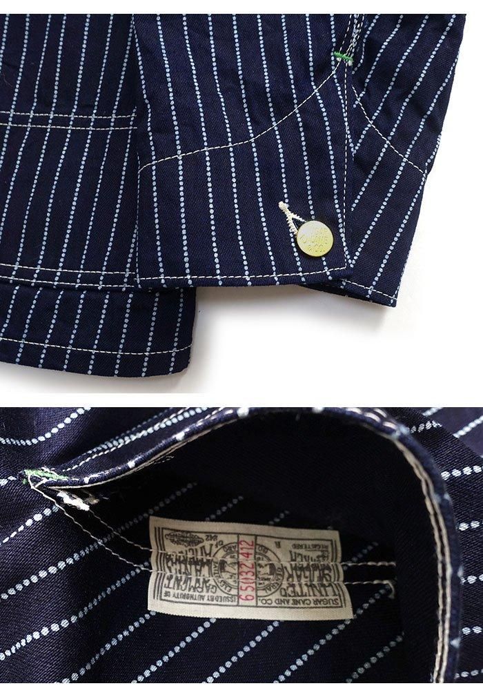 売り尽くし 最終値下げ 希少 SUGAR CANE ストライプカバーオール 40