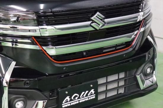 スペーシアカスタムMK54S フロントグリルアンダーレッドラインシート