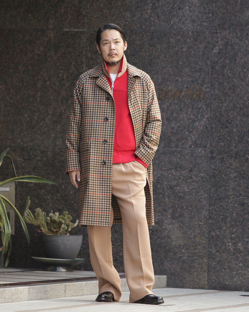 LOYD ガンクラブチェックバルカラーコート 440011｜TAGLIATORE正規取扱