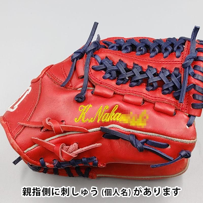 全紐交換済み】 ハイゴールド 軟式グローブ / オールラウンド用 型付け