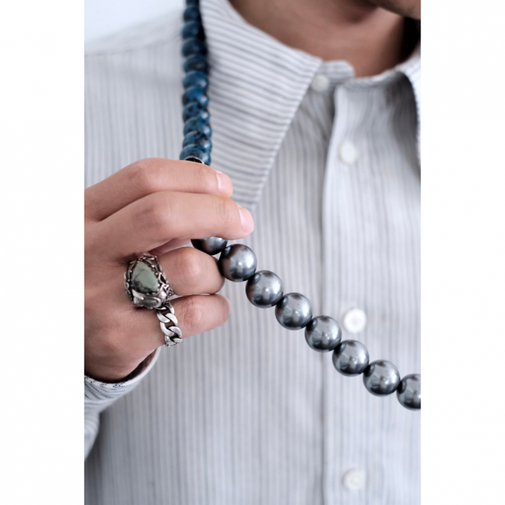 m's braque DEADSTOCK BEADS SEPARABLE NECKLACE SYNTHETIC