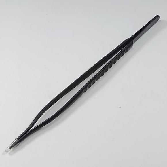 盆栽 黒染め ステンレスピンセット 兼進作 240mm No.64HJ - 盆栽、園芸