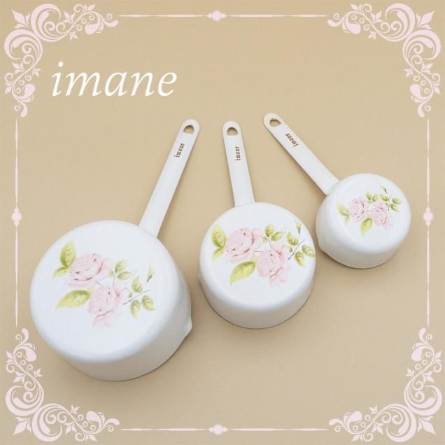 イマン ダイアナローズ 計量カップ | ホーローの可愛さ - シャビー