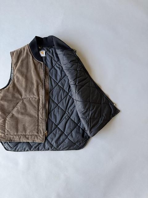 Carhartt】 Duck Vest カーハート ダックベスト ダーク ブラウン