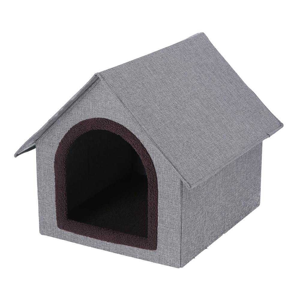 ペットハウス 三角屋根 Lサイズ グレー【別送品】 | ペットベッド
