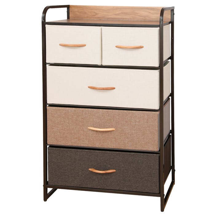 チェスト 4段ワイド ファブリックチェスト ワイド 収納家具 リビング