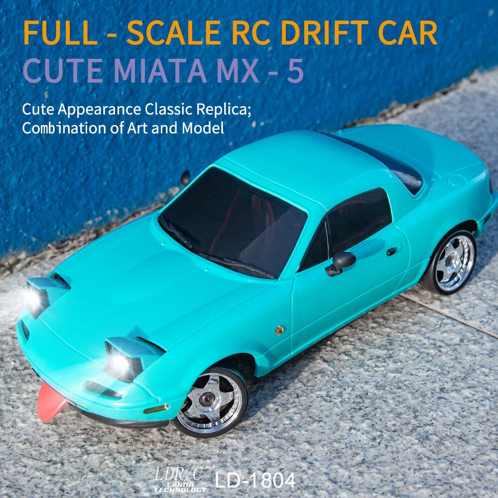 LDRC 1804 RTR 1/18 2.4G RWD RCカー ドリフト マツダ MX-5 ジャイロ
