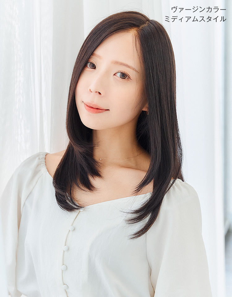 REMY人毛100%天使の風渡るレース フルウィッグ ロング｜リネアストリア