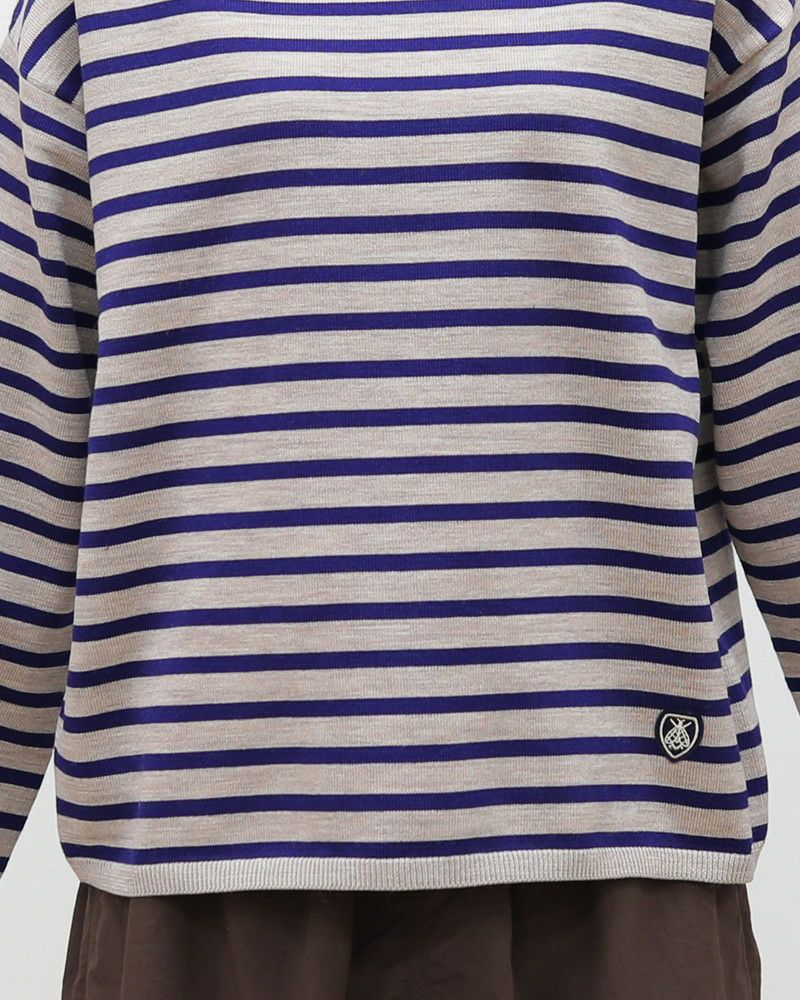 ORCIVAL］モックネックボーダーニットプルオーバー／オーシバル ｜オン