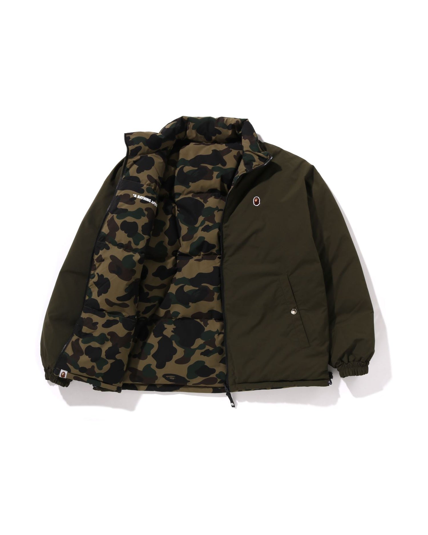 A BATHING APE® 1st Camo Reversible Down Jacket | Bape official