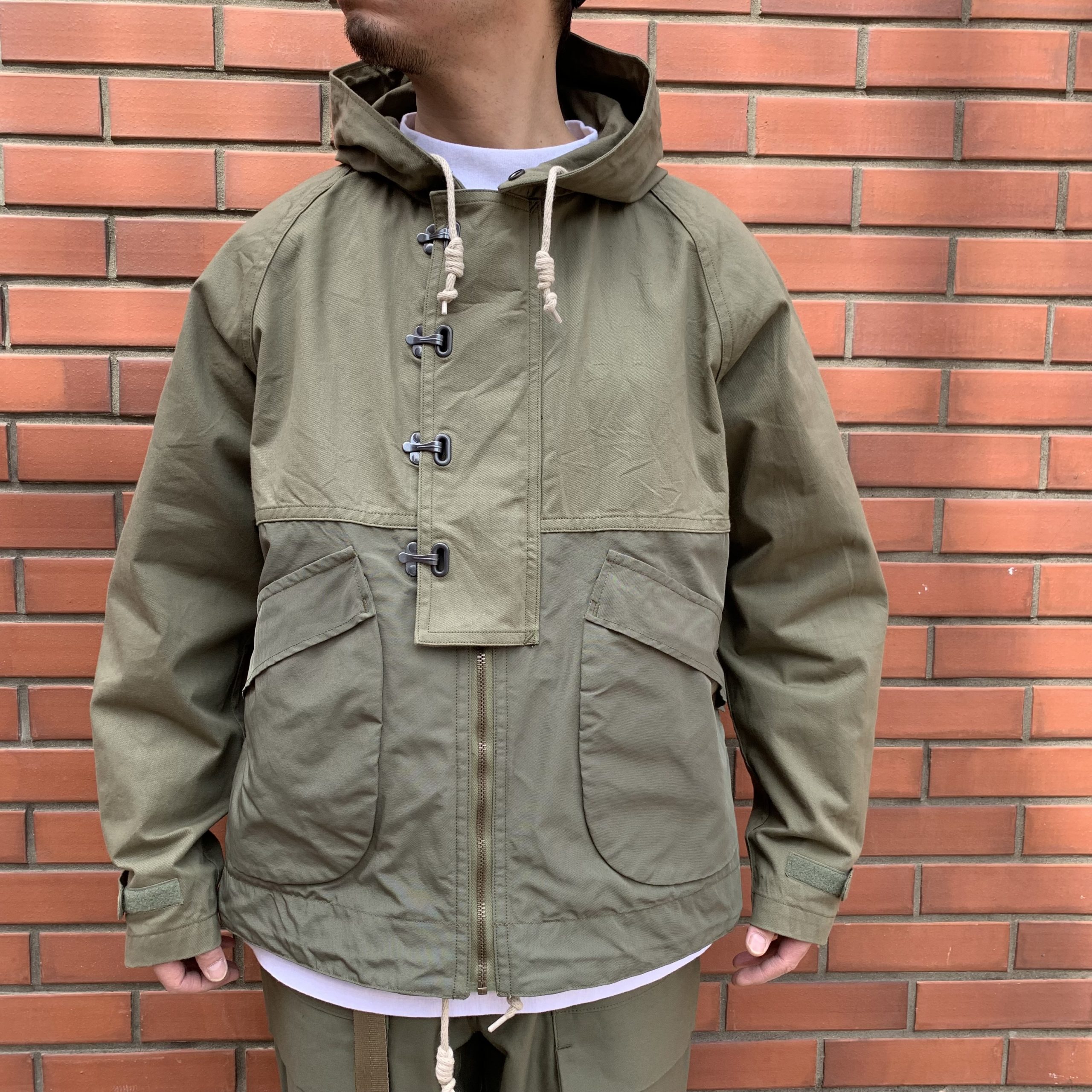 Nigel Cabourn U.S. DECK PARKA MIX | INDIGO BLUE