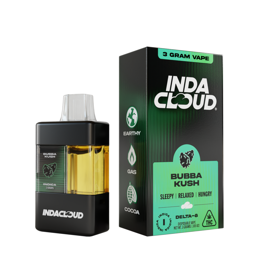 Buy Bubba Kush Delta 8 Disposable Vape Online - IndaCloud