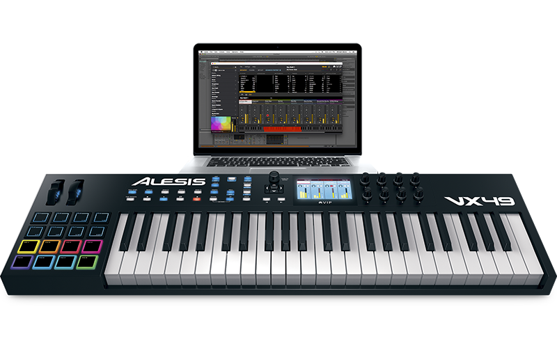 49鍵 フルカラーディスプレイ USB/MIDI コントローラー ALESIS VX49