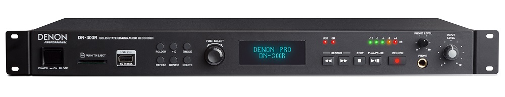 Denon Professional DN-300R | SD/USB対応メディアレコーダー