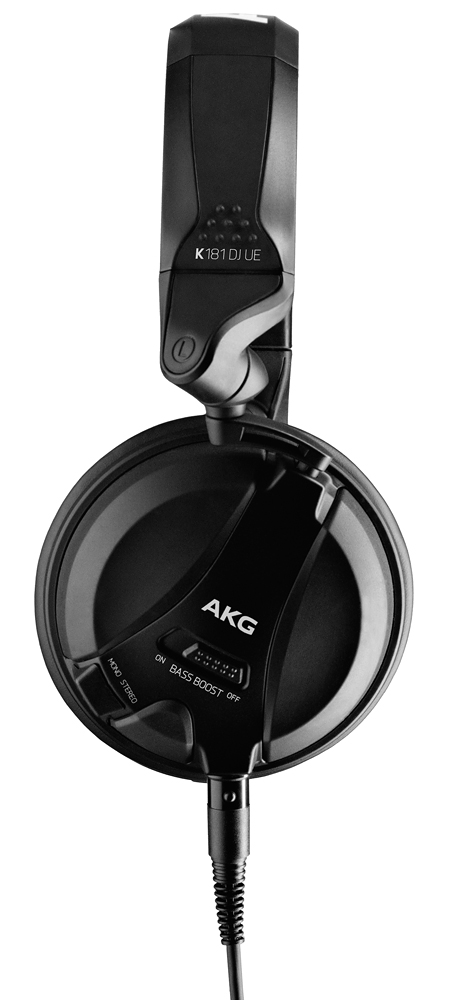 低音ブーストモード搭載のDJヘッドホン AKG K181 DJ UE 発売