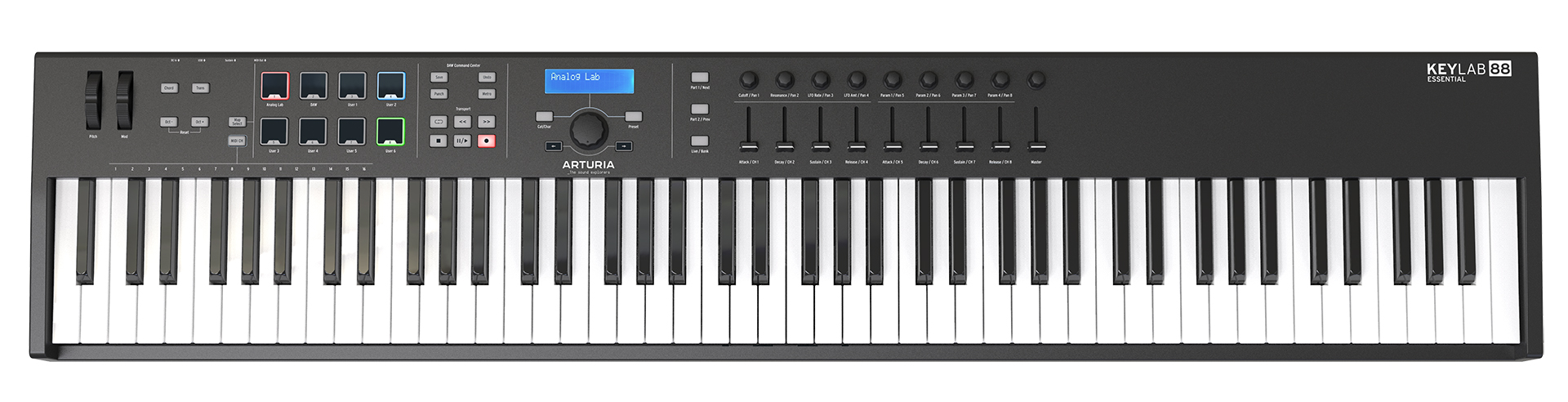 Arturia KeyLab Essential 88 | 6500以上のサウンドを収録するAnalog