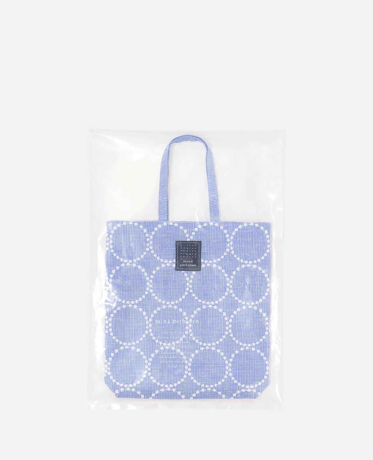 ミナ トートバッグ バッグ タンバリン ブルー｜ミナ ペルホネン / minä