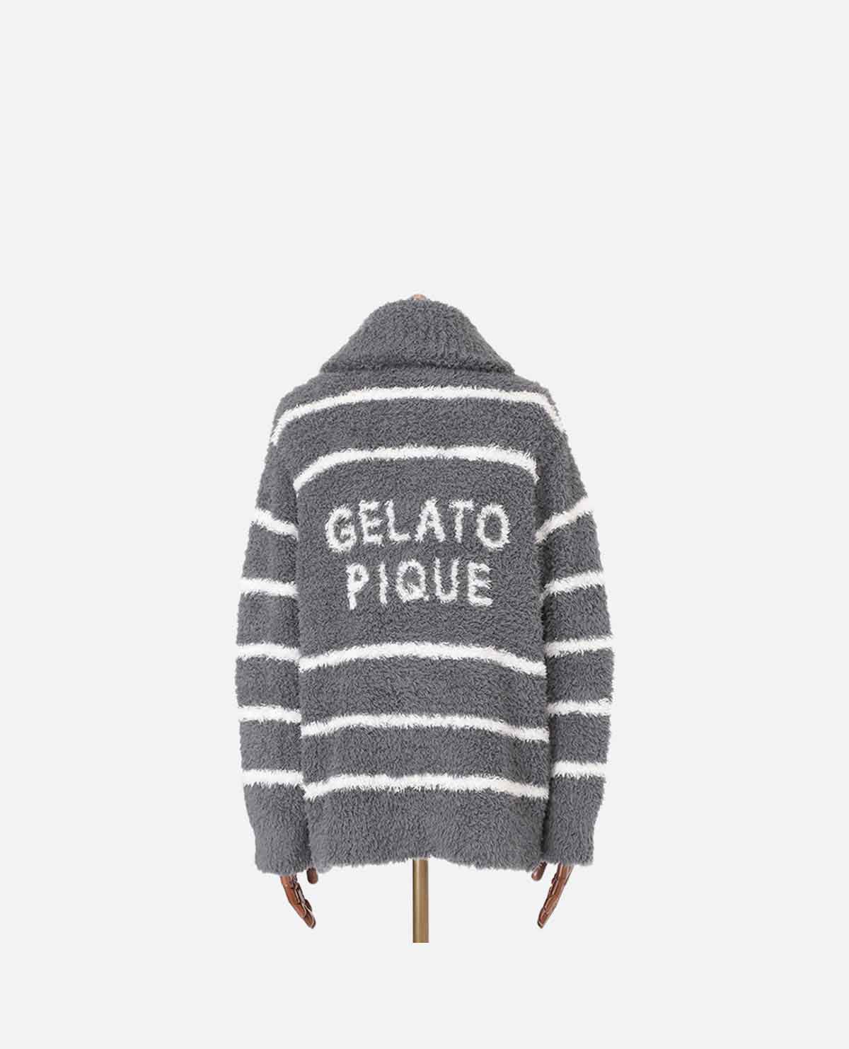メンズ ジェラート ボーダー ショール カーディガン｜ジェラートピケ