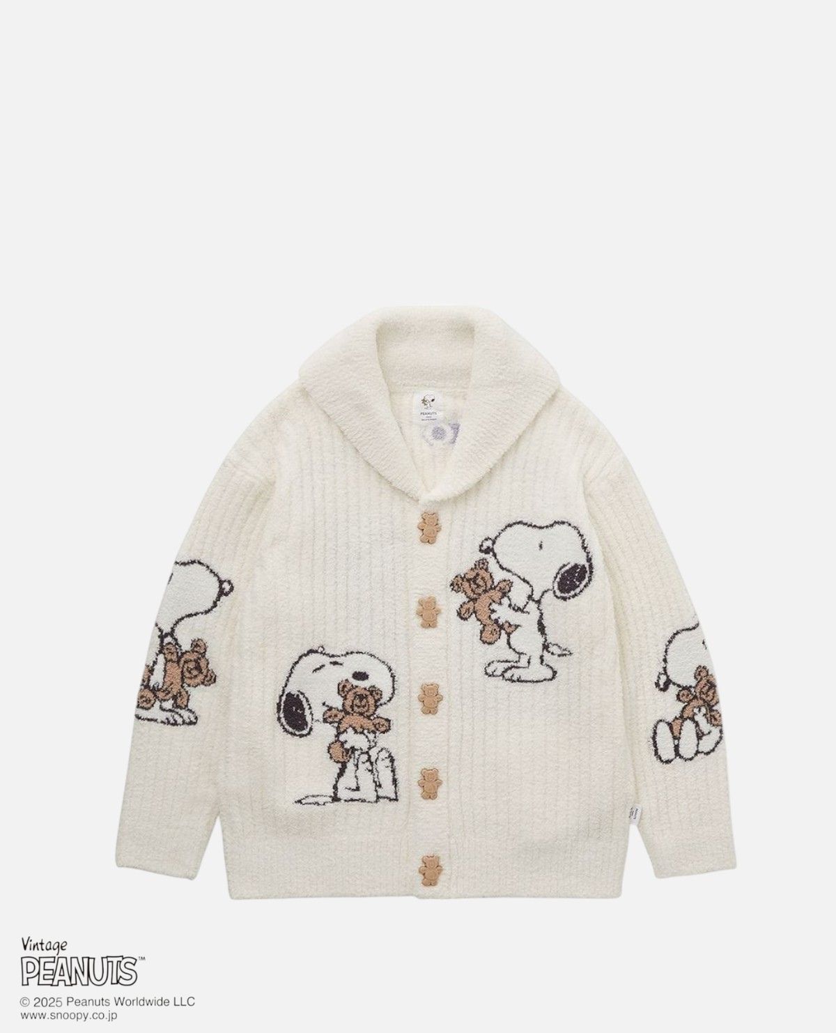 スヌーピー ショール カーデ カーディガン｜ジェラートピケ / gelato
