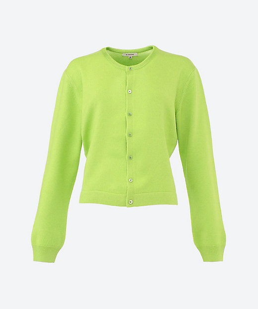 カシミヤシルク12Gクルーネックカーディガン | BLAMINK (Women