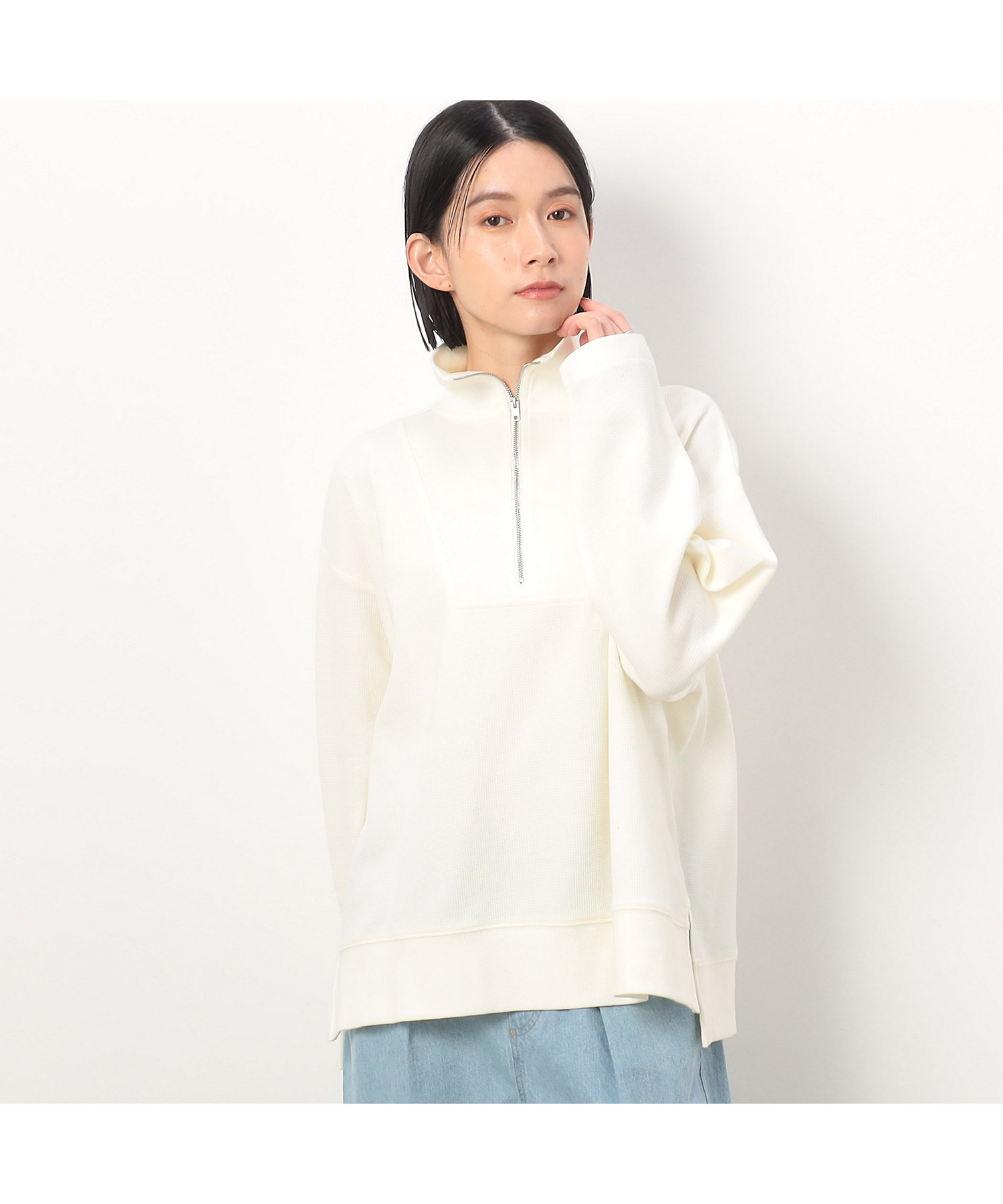 ワッフルメロウ ハーフジッププルオーバー（5268CG76