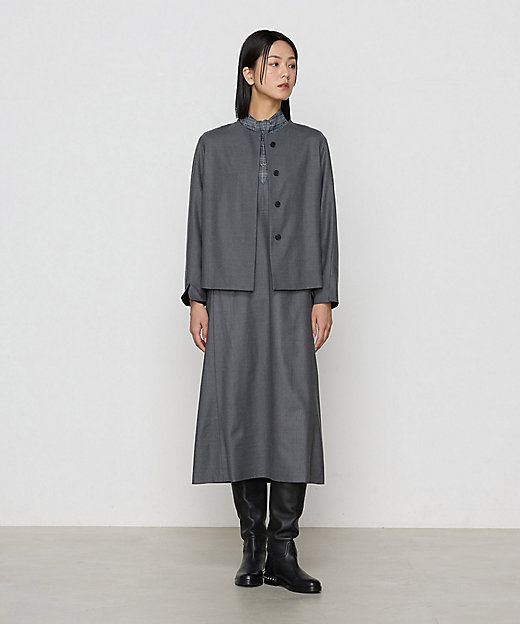 2WAYストレッチフラノ ジャンパースカート（0111OI02