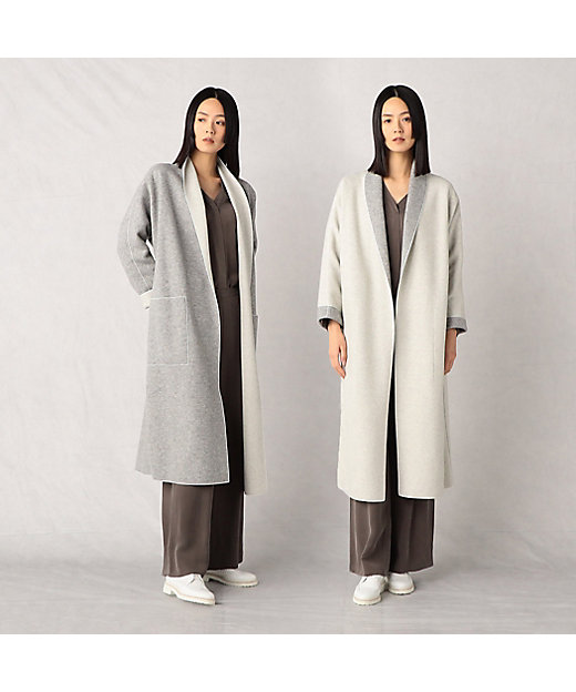 リバーシブル】ICLダブルフェイス ロングコート（2830WA06
