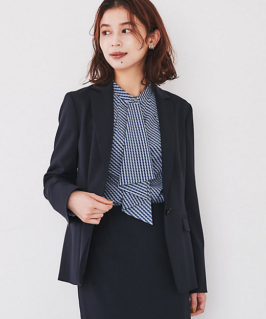 洗える通勤スーツ】レジェールギャバ ストレッチテーラードジャケット