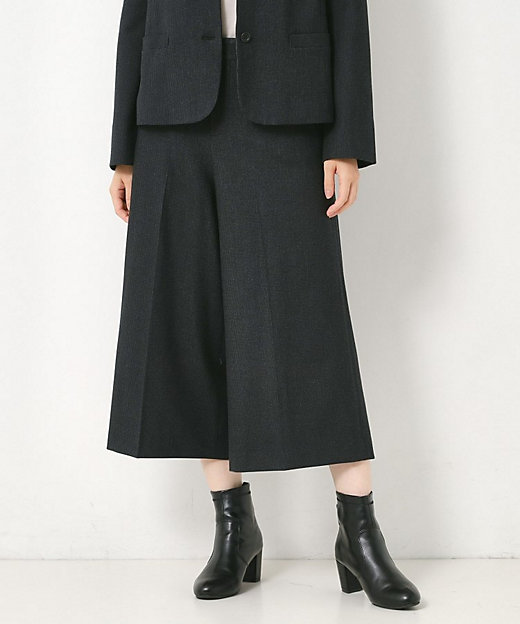 M～4Lサイズ／セットアップ可／ストレッチ】ツイード調ガウチョ