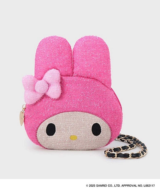 マイメロディ】フェイス型2WAYキラキラミニショルダー