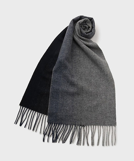 洗えるウールカシミヤ】グラデーションマフラー（2002556191